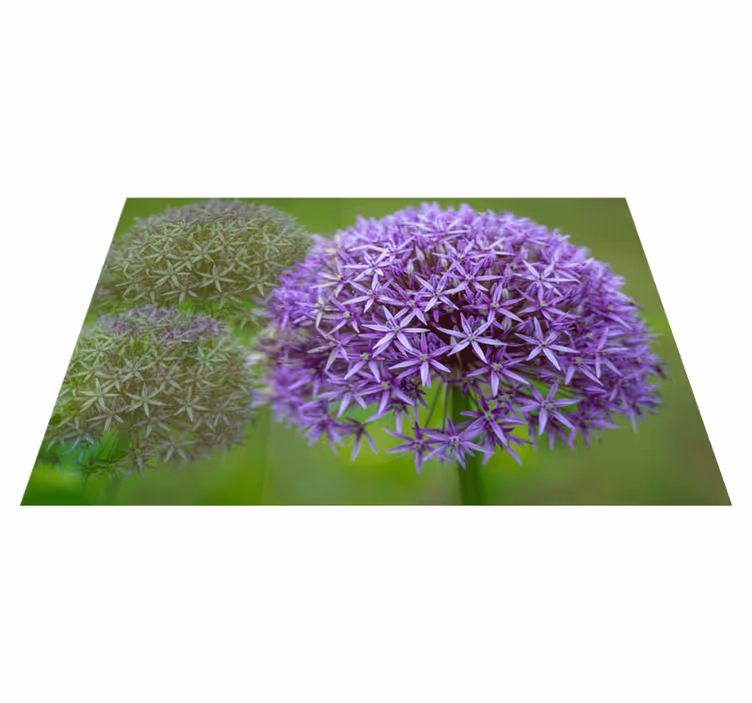 Tischset textur mit lebhaften lila blumen - TenStickers