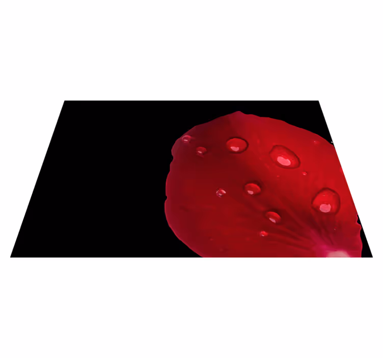 Tischset textur rote blütenblatt-oberfläche - TenStickers