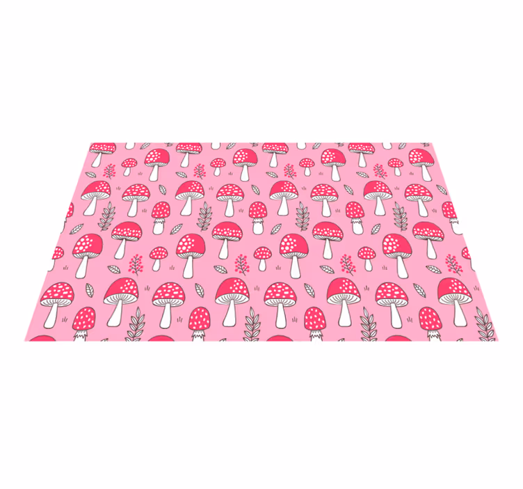 Tischsets originell mit lebhaftem pilzmuster - TenStickers