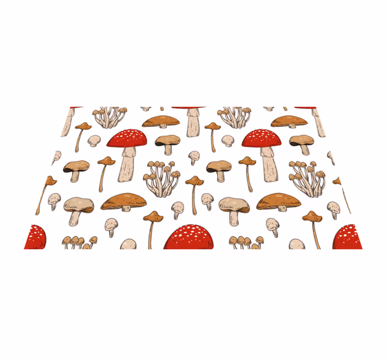 Tischsets originell mit pilzmuster - TenStickers