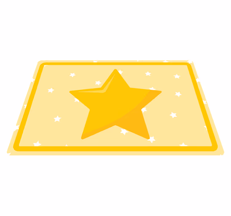 Tischset kinder in buntem sternenformat - TenStickers
