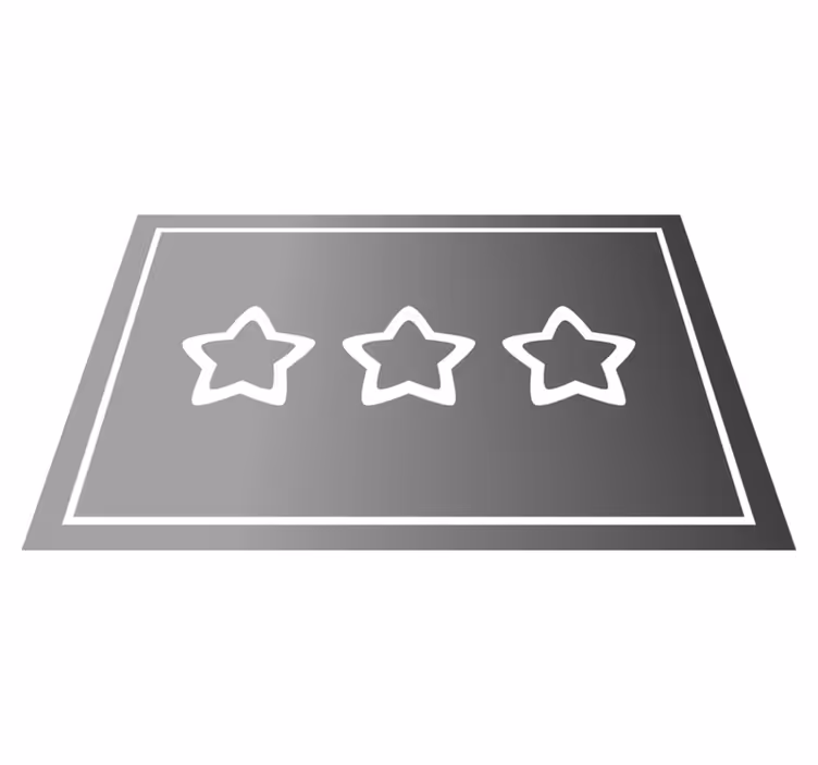Tischset modern mit sternebewertungssystem - TenStickers