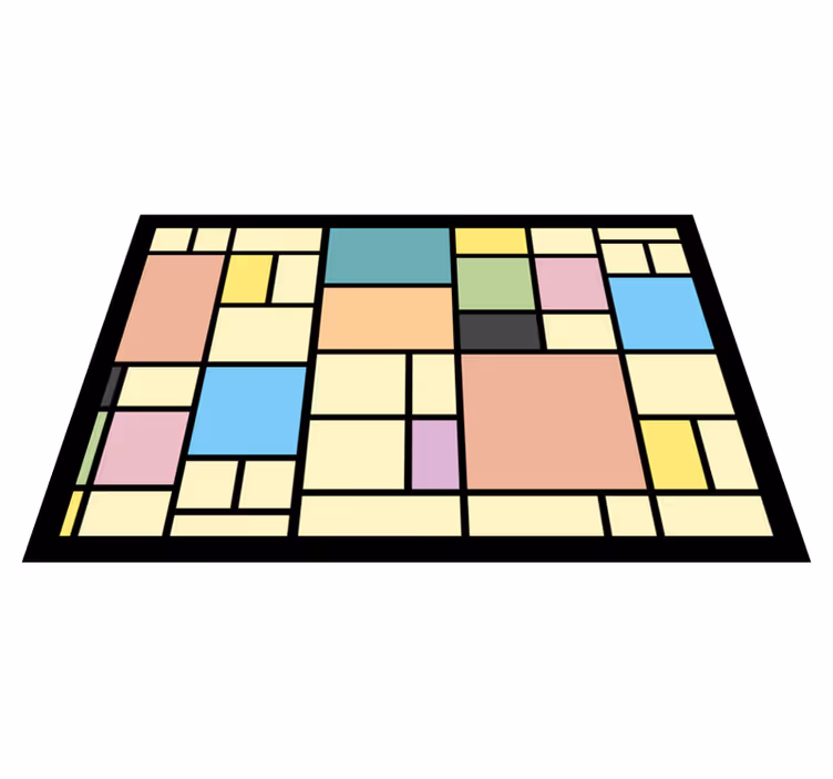 Tischset modern geometrisches abstraktes muster - TenStickers