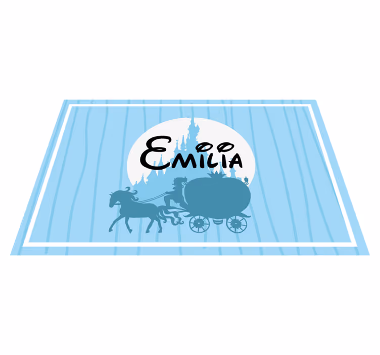 Tischset kinder mit pferdekutsche design - TenStickers