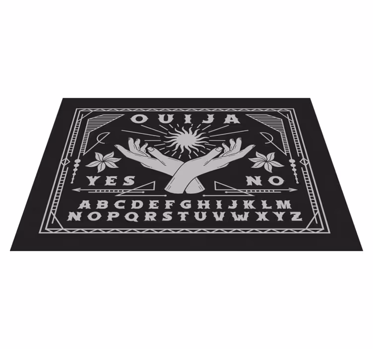 Tischset text ouija brett hände - TenStickers