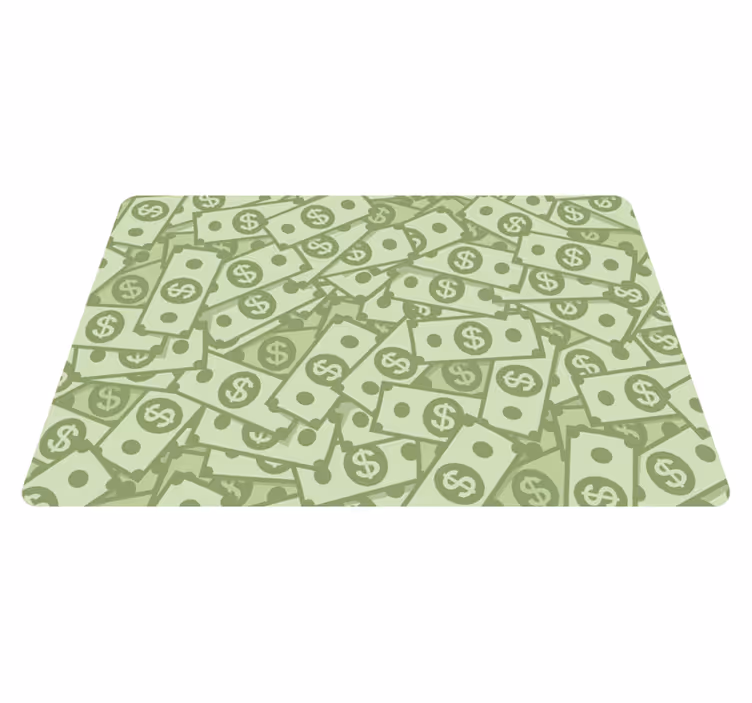 Tischsets originell mit geldschein-muster - TenStickers