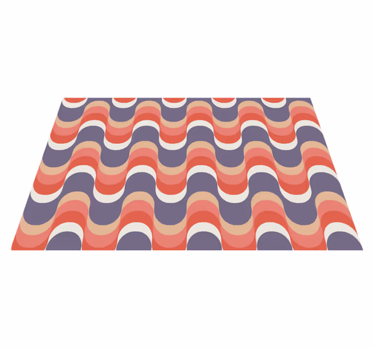 Tischset modern mit wellenmuster design - TenStickers