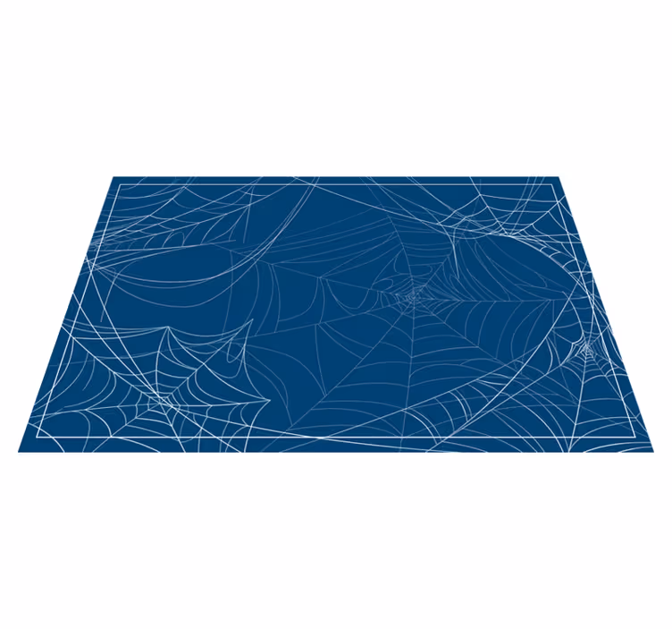 Blaue halloween spinnennetz halloween Tischsets - TenStickers
