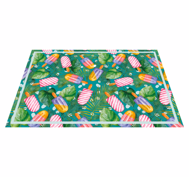 Tischsets originell mit bunten eis am stiel - TenStickers