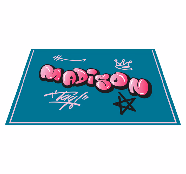 Tischsets originell mit personalisiertem namensdesign - TenStickers