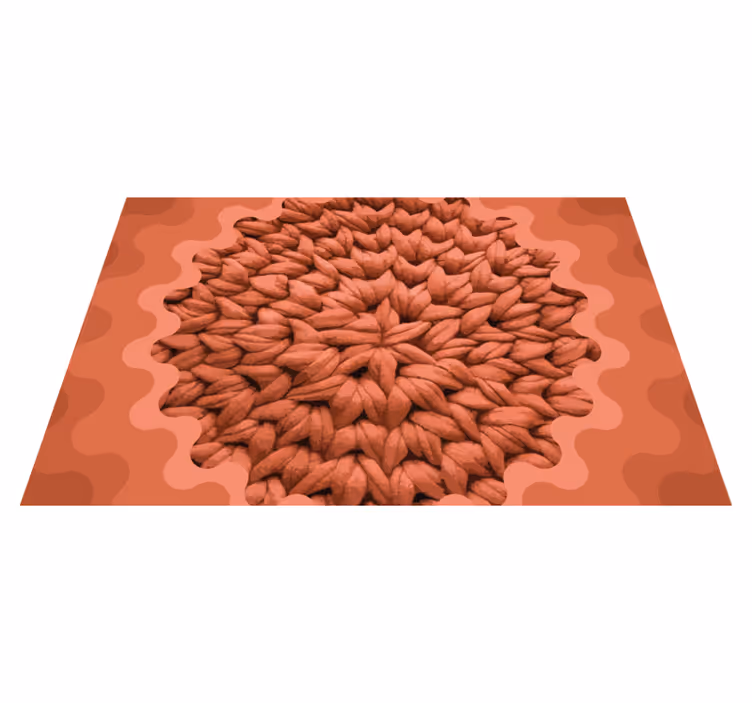 Tischset textur mit strukturiertem blattmotiv - TenStickers