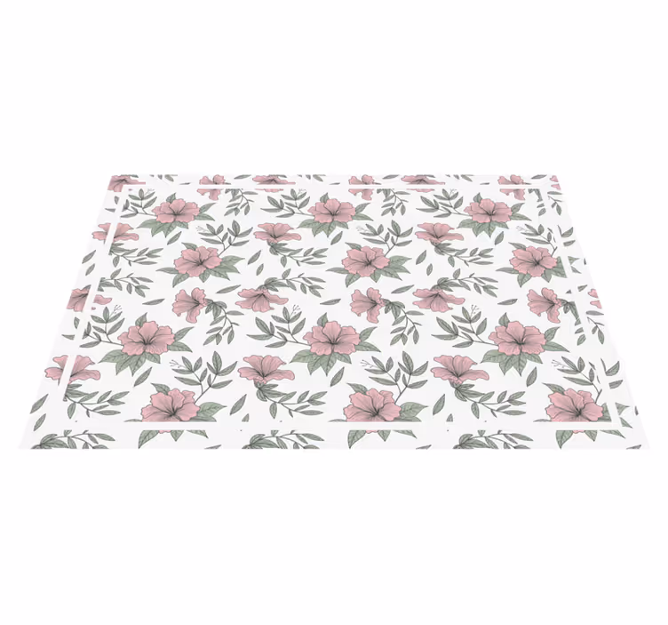 Tischsets originell mit floraler elementkomposition - TenStickers