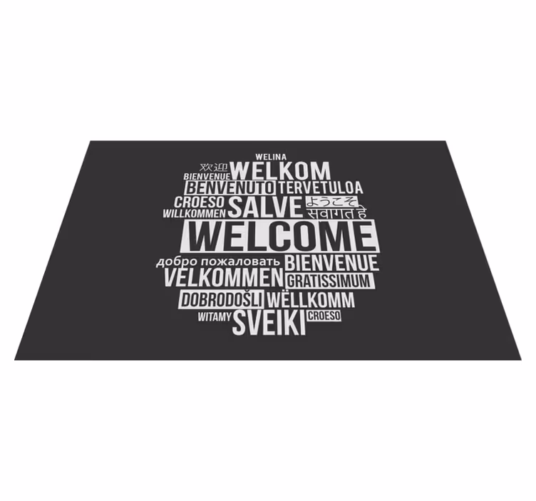 Tischset Text Willkommenskreis - TenStickers