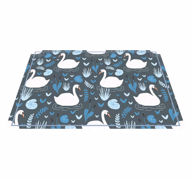 Tischsets originell mit schwanenmuster - TenStickers