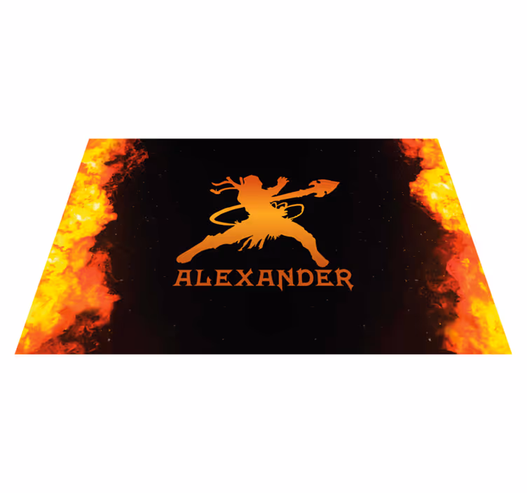 Tischsets originell mit furchtloser krieger-silhouette - TenStickers