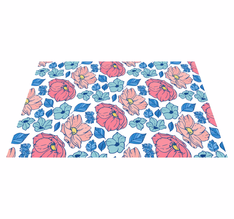 Tischsets originell mit botanischer kunst - TenStickers