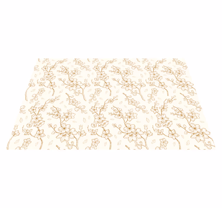Tischset textur florale motive eleganz - TenStickers