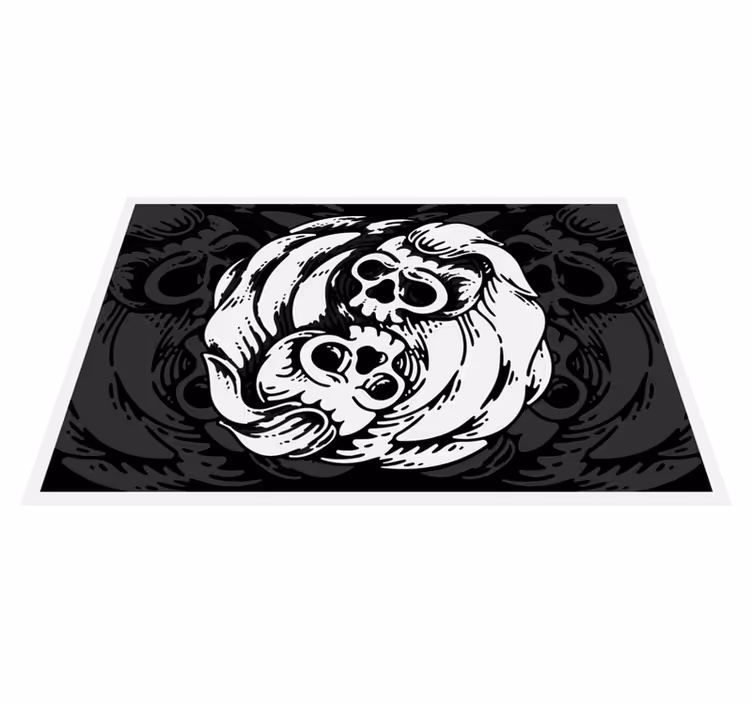 Tischsets originell Schwarz-weiß-yin-yang - TenStickers