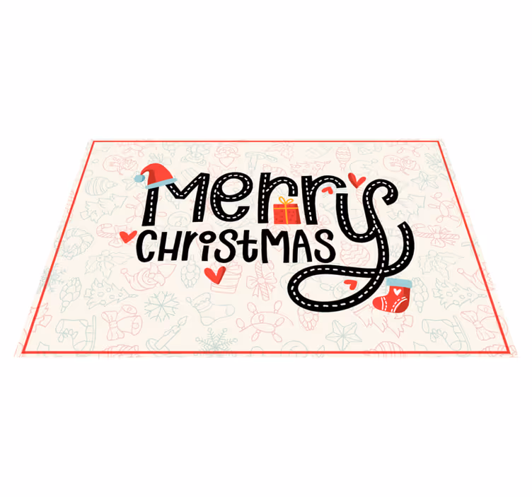 Tischset weihnachten frohe weihnachtsbotschaft - TenStickers