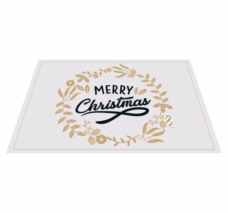 Tischset weihnachten mit festlichem weihnachtskranz - TenStickers