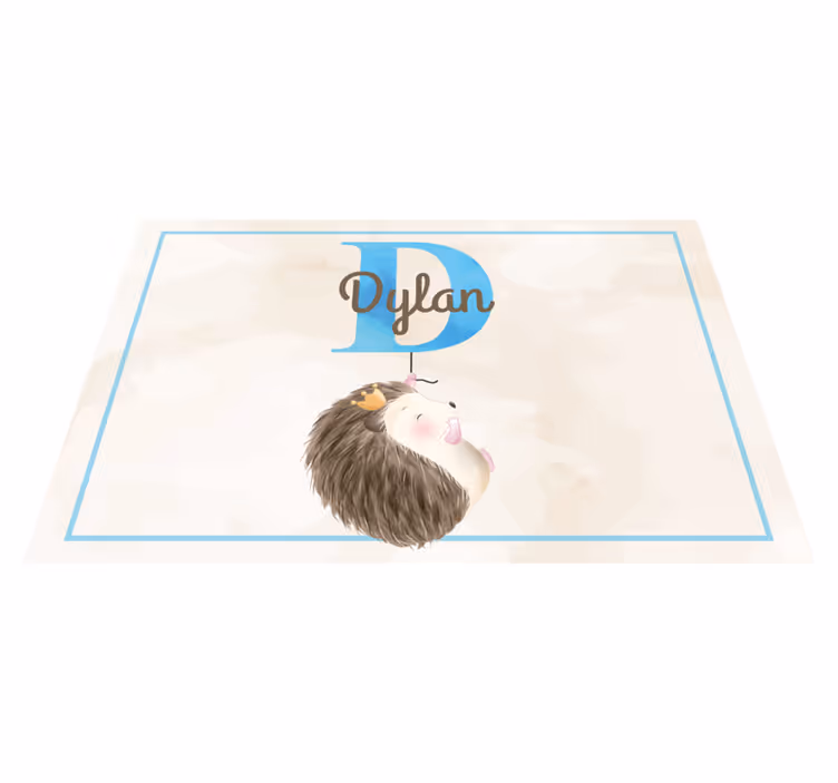 Tischset kinder im niedlichen igel design - TenStickers