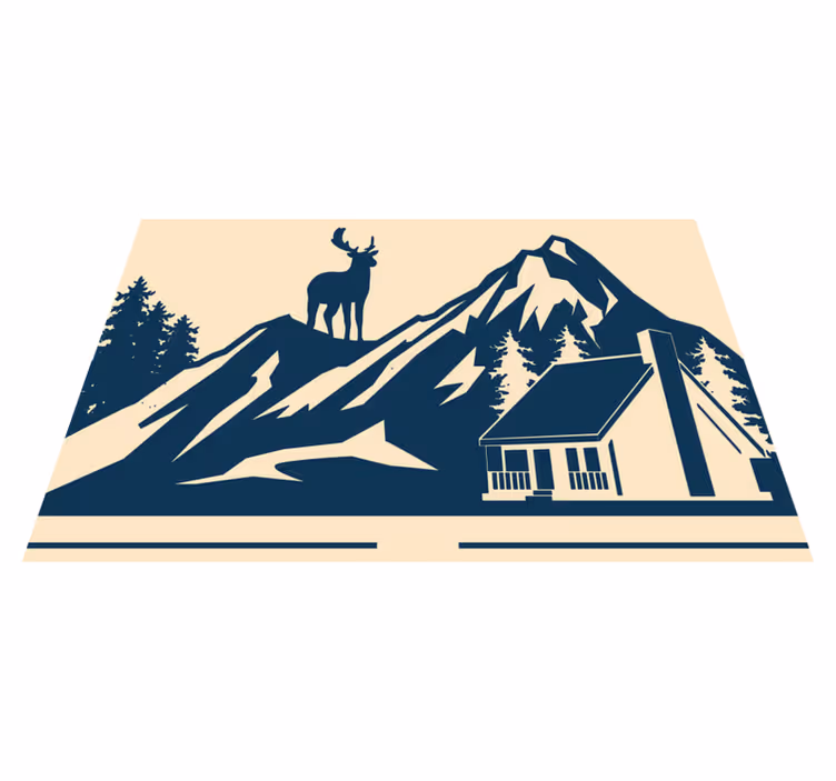 Tischsets originell grandiose berglandschaft - TenStickers