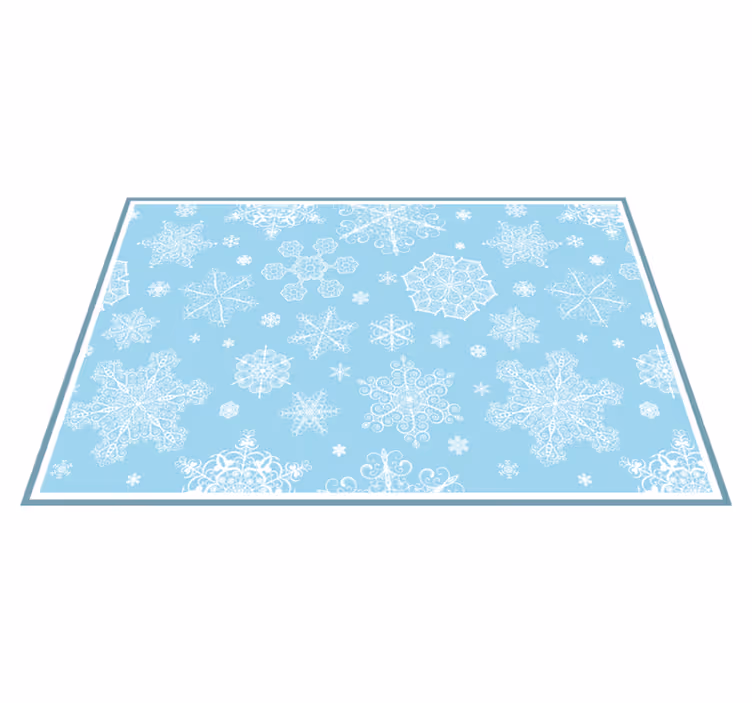 Tischset weihnachten mit schneeflockenmuster - TenStickers