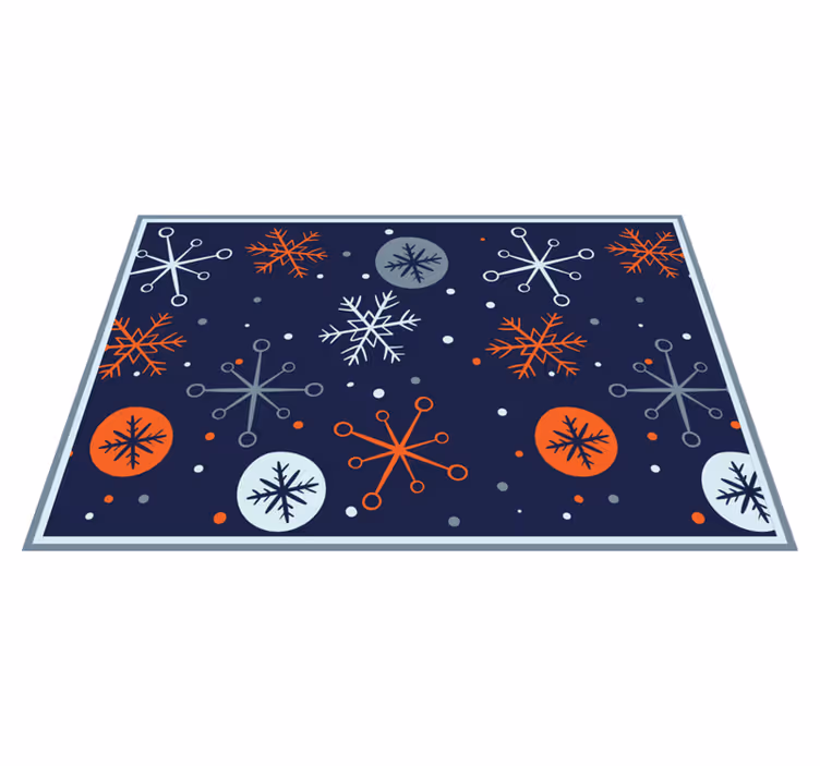 Tischset weihnachten mit festlichen schneeflockenmustern - TenStickers