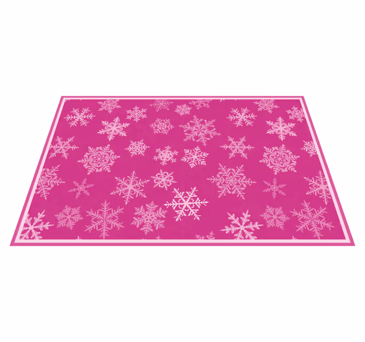 Tischset weihnachten mit schneeflockenstruktur - TenStickers