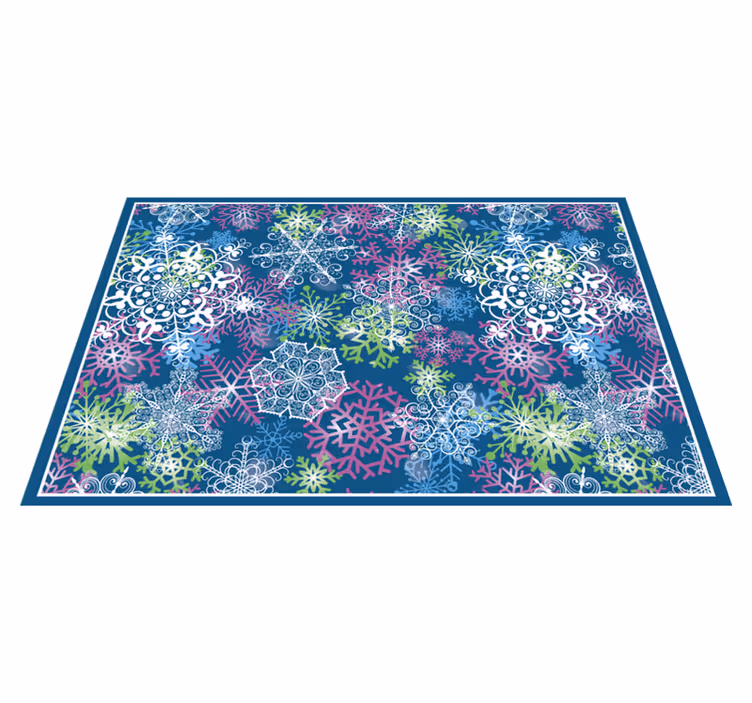 Tischset weihnachten schneeflocken muster winter - TenStickers