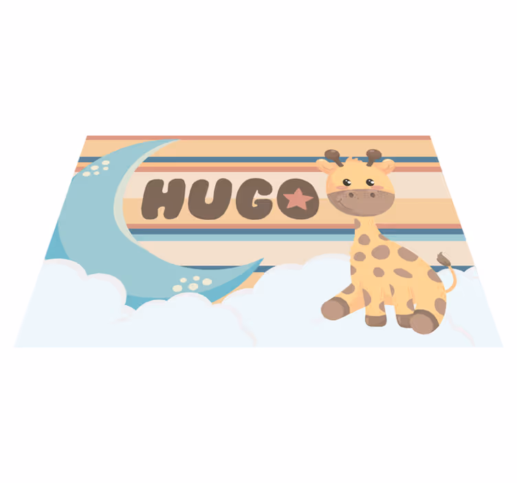 Tischset kinder mit süßer giraffenfigur - TenStickers