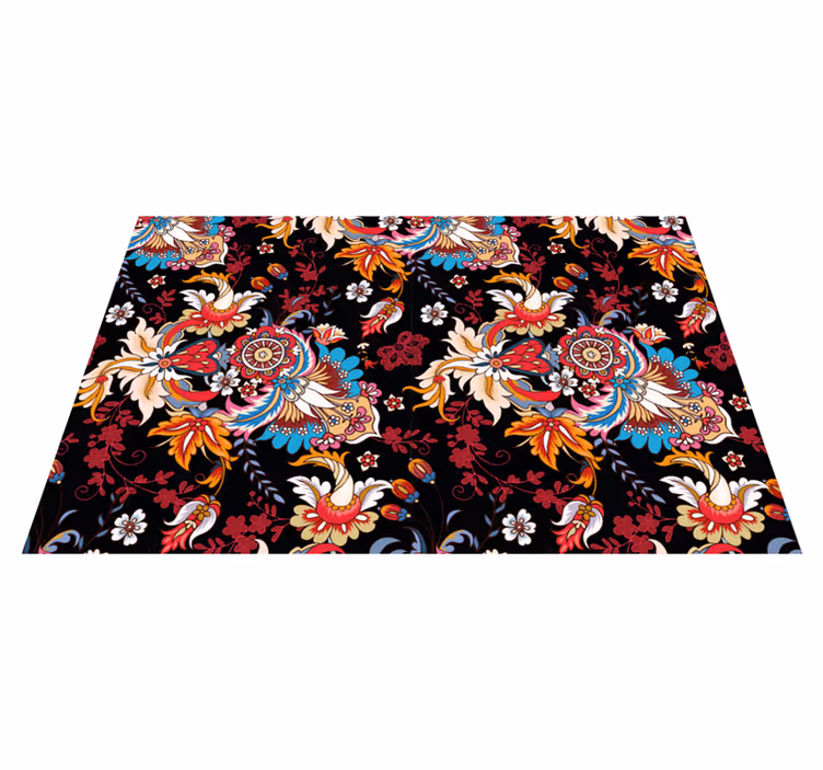 Tischsets originell florale emblem eleganz - TenStickers