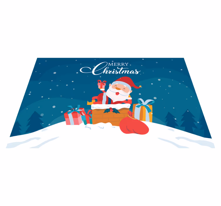 Tischset weihnachten weihnachtsgeschenke vom weihnachtsmann - TenStickers