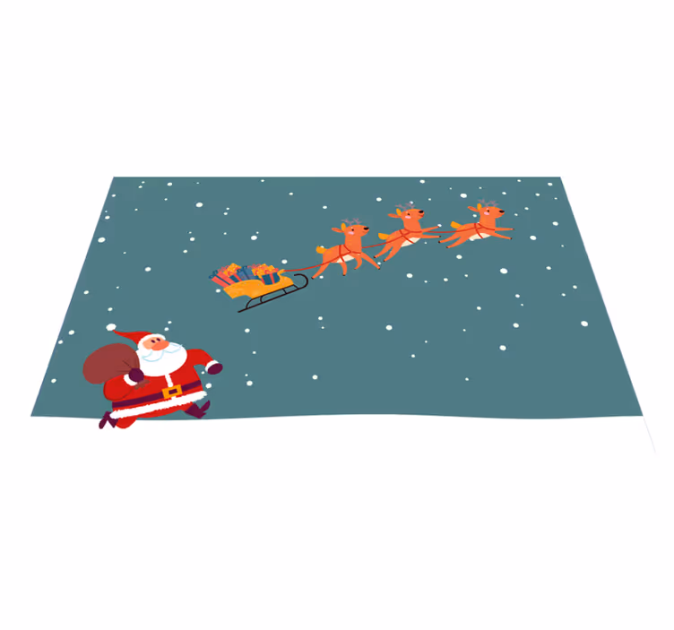 Tischset weihnachten nikolaus schlittenfahrt - TenStickers
