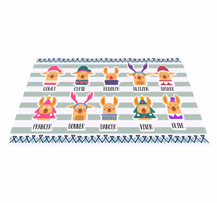 Tischsets originell rentiere charakter kollektion - TenStickers