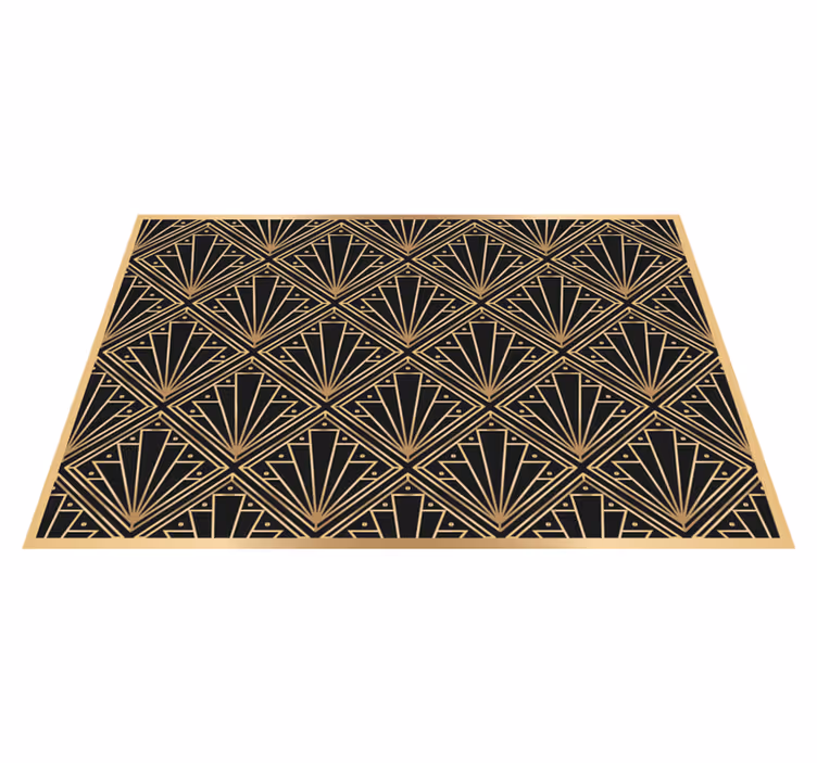 Tischset textur im art deco muster - TenStickers