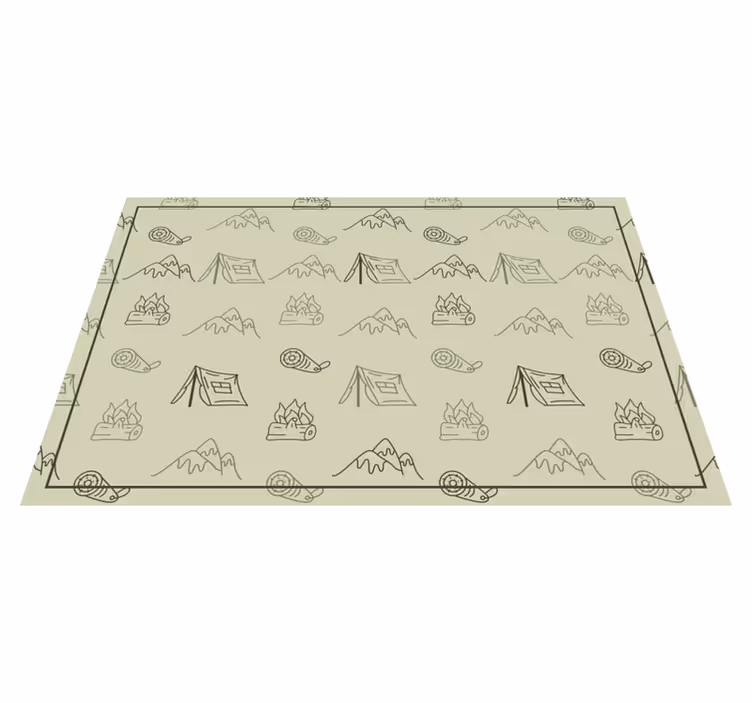 Tischsets originell für camping abenteuer zubehör - TenStickers
