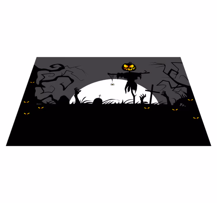 Tischset halloween gespenstischer kürbis-schelm - TenStickers