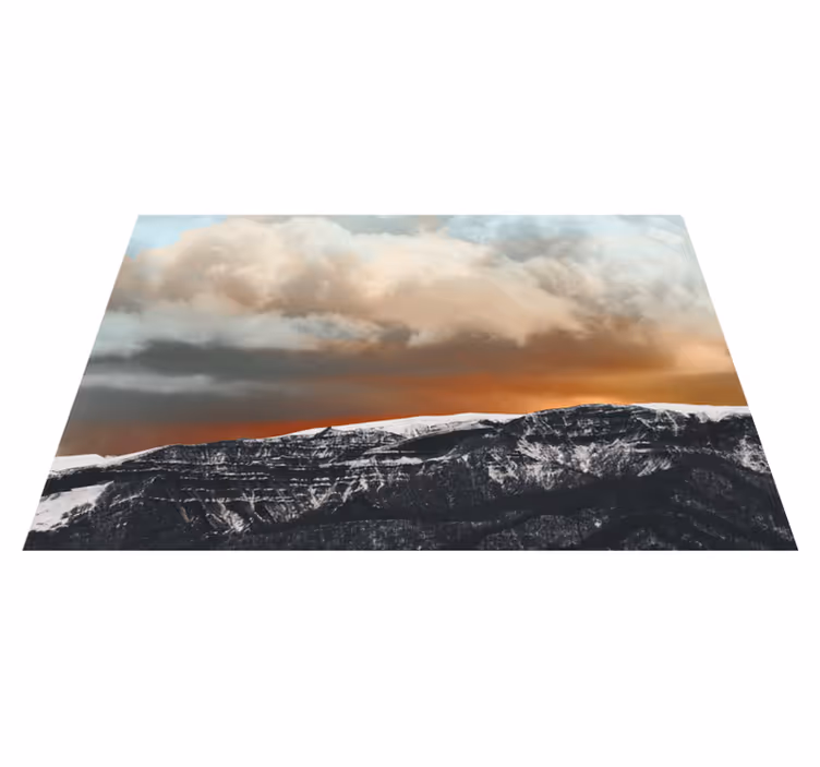Tischsets originell Berg- und wolkenästhetische Farben - TenStickers