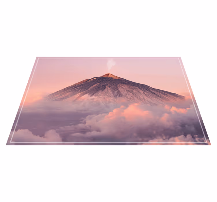 Tischset modern vulkanberglandschaft - TenStickers