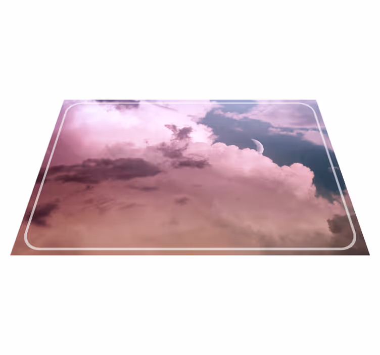 Tischset modern wolkenhimmel mond - TenStickers