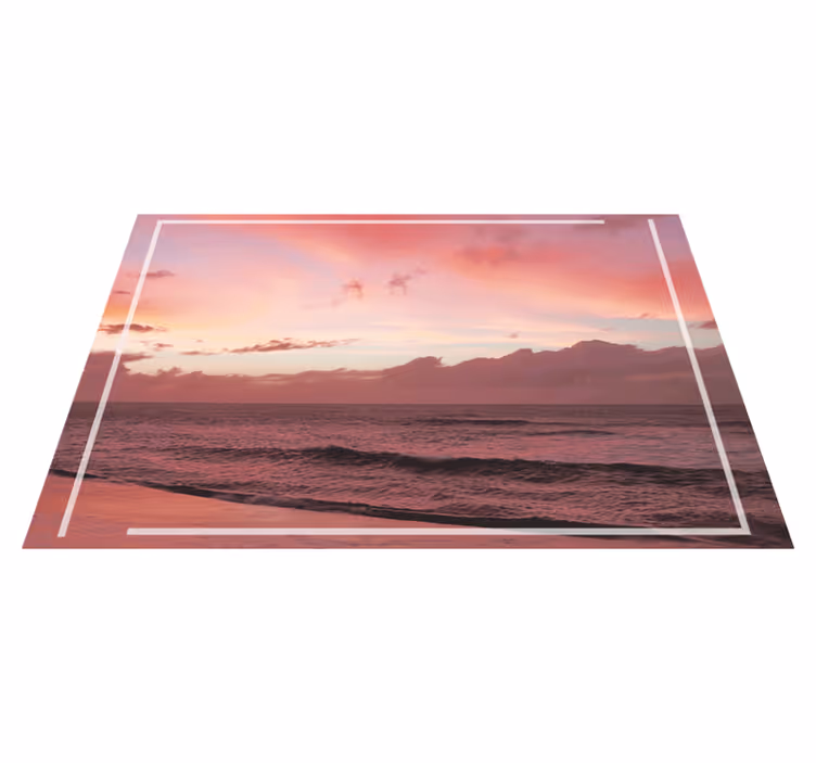 Tischset modern ruhiger küsten sonnenuntergang - TenStickers
