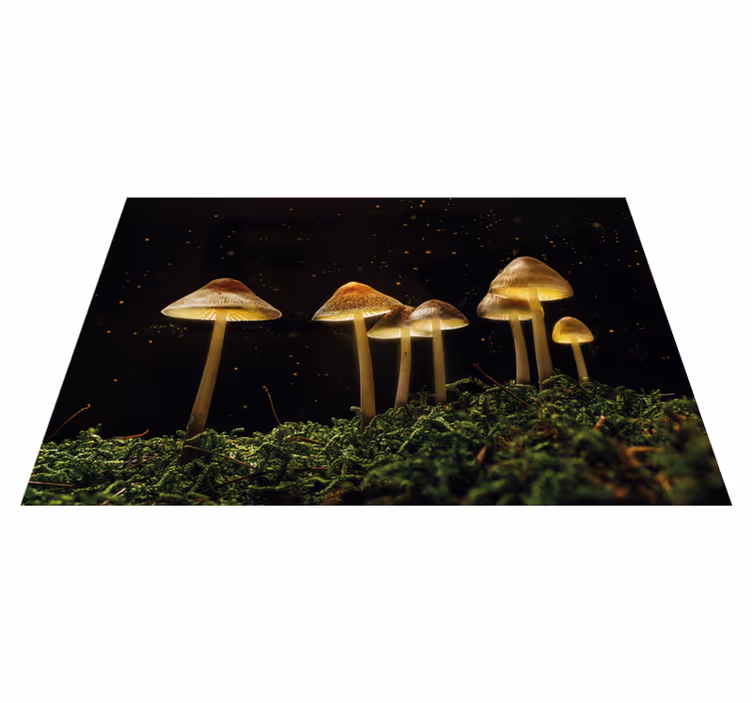 Tischsets originell pilze in der nacht - TenStickers