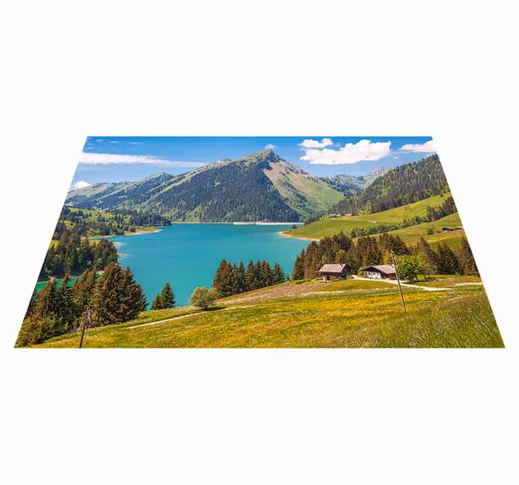 Tischsets originell Ästhetische fotografie von bergen und bäumen - TenStickers