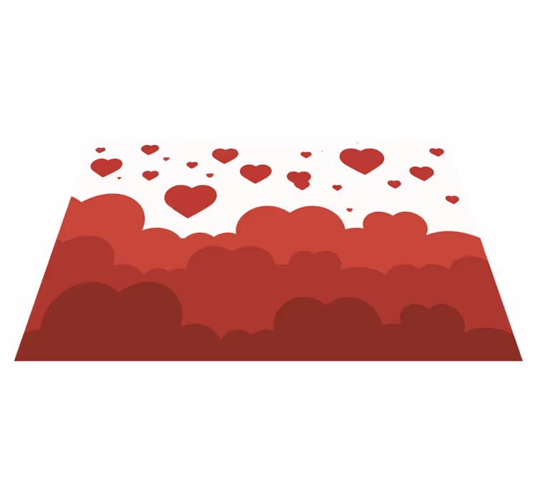 Tischsets originell herz wolkenmuster - TenStickers