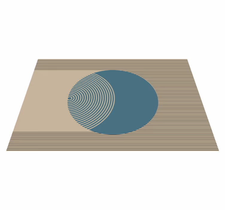 Tischset modern mit geometrischem kreis-motiv - TenStickers