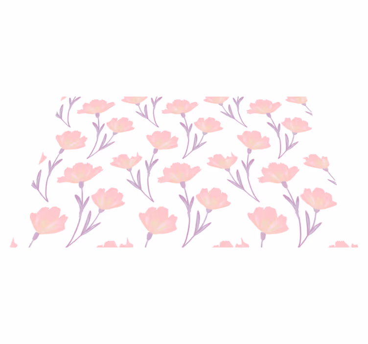 Tischsets originell im pinken blumen-design - TenStickers