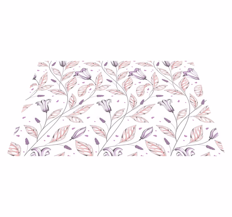 Tischsets originell mit floralem muster design - TenStickers