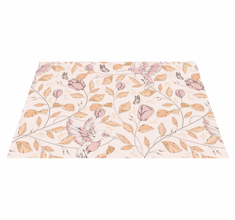 Tischsets originell kolibri blumenmuster - TenStickers