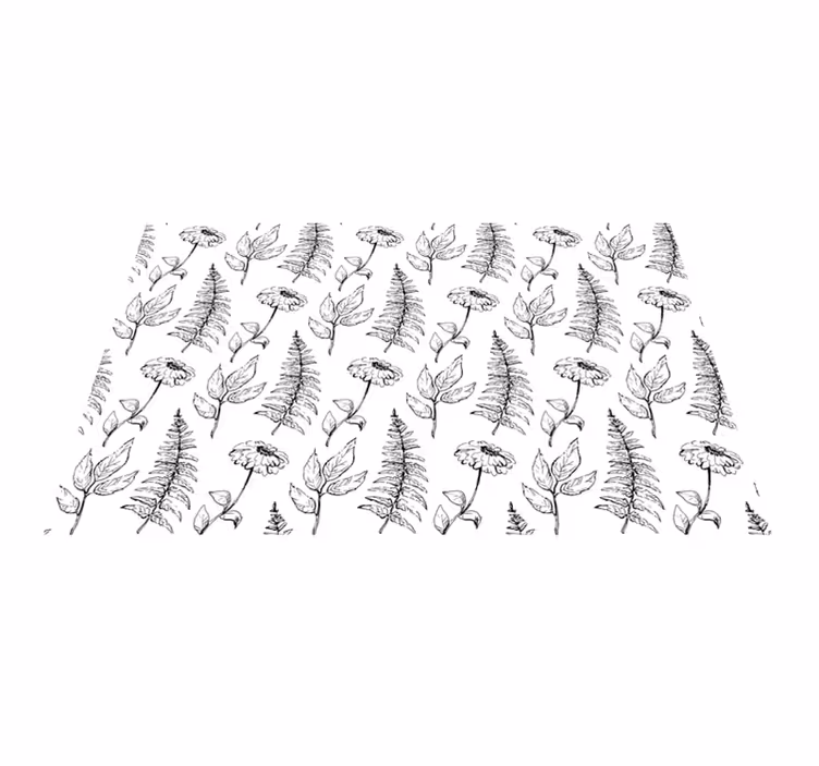Tischset textur botanischer druck hintergrund - TenStickers